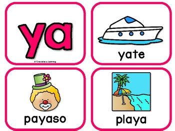 S Per S Labas Spanish Phonics Practice For Ya Ye Yi Yo Yu