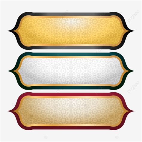 Premium Light Color Islamic Golden Text Box With Luxury Colored Border