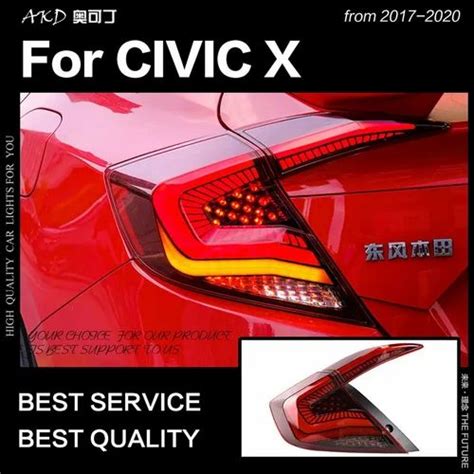 Car Styling Tail Lamp Light For Civic Tail Lights 2017 2020 New Civic