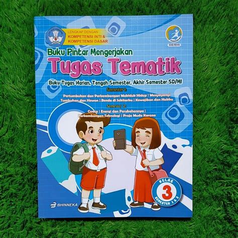 Jual ORIGINAL BUKU PINTAR MENGERJAKAN TUGAS TEMATIK SD KELAS 1 2 3 4 5