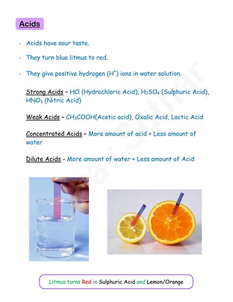 Solution Acid Base Salts Notes Studypool