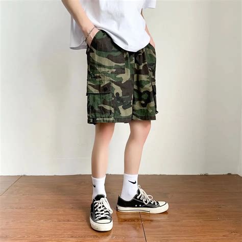 Solomon Short Cargo D T Pour Homme Camouflage D Contract En Coton Multi