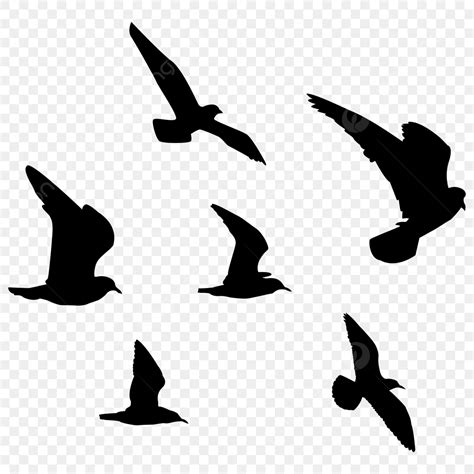 Birds Flying Silhouette PNG Images Flying Bird Silhouette Bird