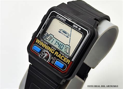 Vintage Watch Casio Game Gr Aka Winning Racer Qw Japan A O