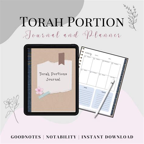 Digital Torah Portion Planner Messianic and Torah Observant Jewish ...