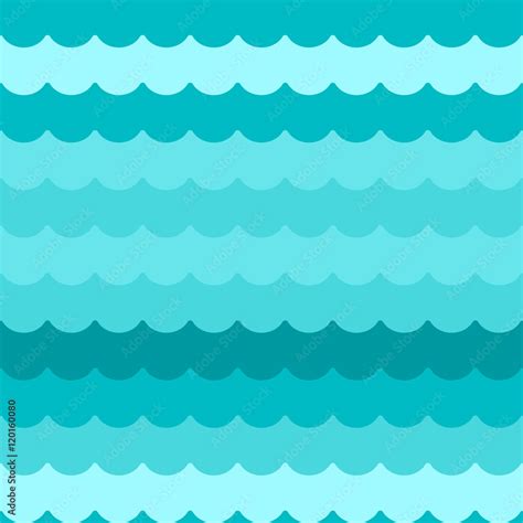 Cartoon Ocean Waves Background