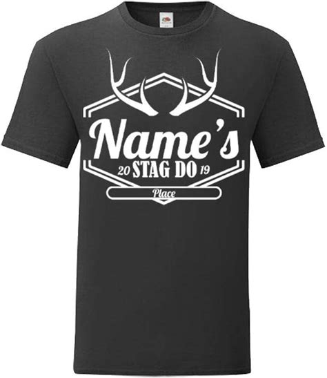 Personalised Mens Stag Do T Shirt Various Sizes And Colours Personalise With Any Name Date