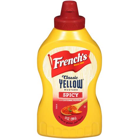 Frenchs Spicy Classic Yellow Mustard With Cayenne Pepper 14 Oz