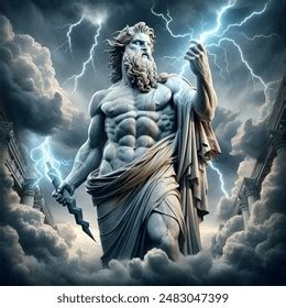 Zeus Greek God God Sky Thunder Ai Generated Image Shutterstock