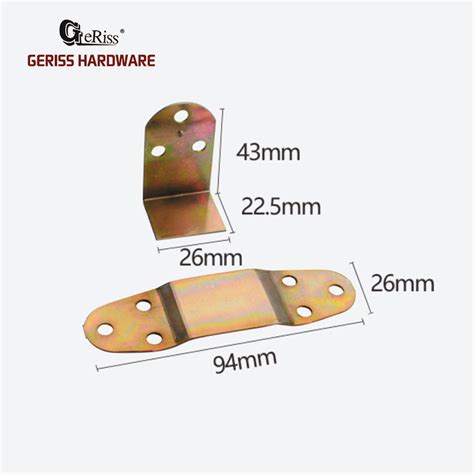 China Iron Insert Assembly Clip Angle Bracket For Bed Manufacture And