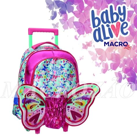 Mochila Inf Carrinho B Pacific Baby Alive Butterfly M Frete Gr Tis