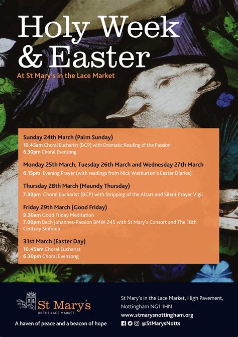 Holy Week And Easter 2024 St Marys In The Lace Market