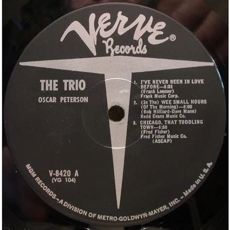 The Oscar Peterson Trio The Trio Live From Chicago Vinyl LP