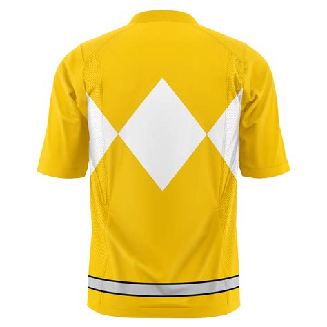 Yellow Ranger Mighty Morphin Power Rangers American Football Jersey