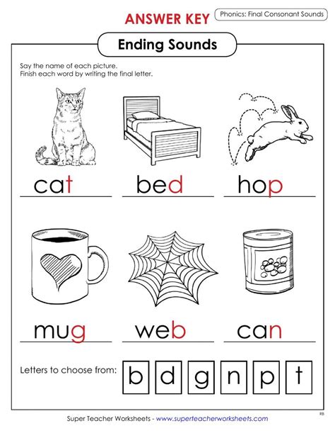 Ending Sounds Printables Engaging Activities For Phonics Practice