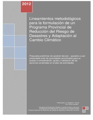 Fillable Online Lineamientos metodológicos para la formulación de un