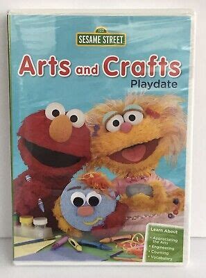 Sesame Street Arts And Crafts Playdate DVD Educational Preschool Elmo