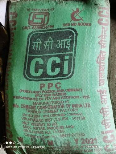 Cci Cement Ppc At Rs Bag Cement In Hyderabad Id