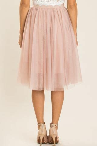 Jacqueline Dusty Rose Tulle Midi Skirt Tulle Midi Skirt Midi Skirt