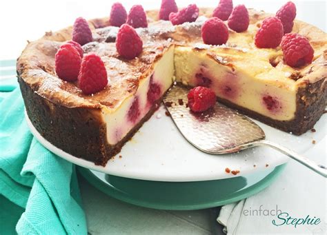 Veganer K Sekuchen Mit Himbeeren Einfach Stephie