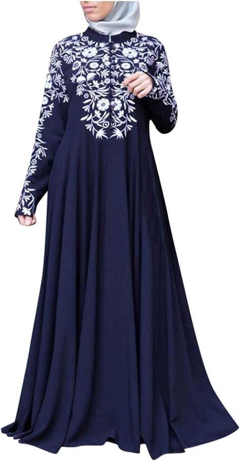 Cmom Abaya Z Abito Da Donna Stile Musulmano Caftano Con Pizzo