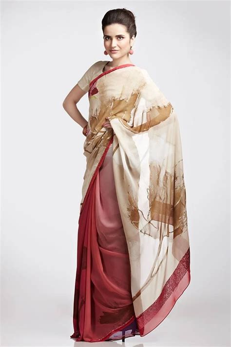 Satya Paul Kanjivaram Sarees Silk Chiffon Saree Satya Paul Sarees