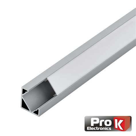 Perfil De Alum Nio P Fita Leds M De Canto Calha Para Fita Leds