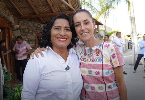 Llama Claudia Sheinbaum a votar por Abelina López Rodríguez en estas