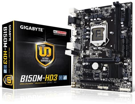 Gigabyte GA B150M HD3 Ultra Durable Socket 1151 Motherboard Rev 1 0