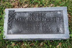 Mary Jane Jackson Ledbetter 1872 1936 Mémorial Find a Grave