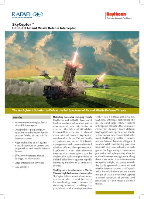 Skyceptor TM Hit To Kill Air And Missile Defense Interceptor DocsLib