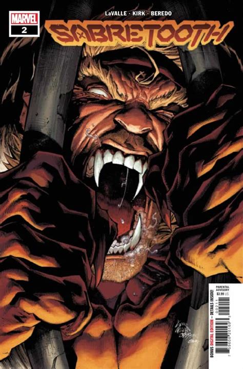 EXCLUSIVE SNEAK PEEK: Preview of MARVEL COMICS SABERTOOTH #2 - Comic Watch