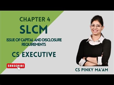 Cs Executive Slcm Sebi Issue Of Capital And Disclosure Icdr Chapter