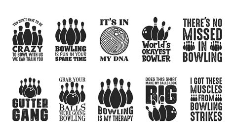 Bowling T shirt Design Bundle, Vector Bowling T shirt design, Bowling ...