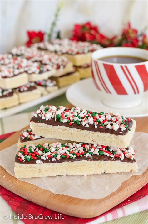 Easy Peppermint Shortbread Cookies Recipe Inside BruCrew Life