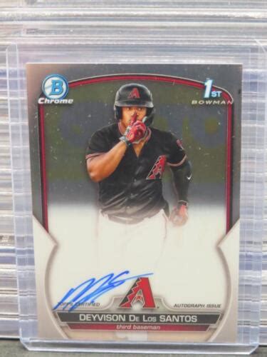 Bowman Chrome Deyvison De Los Santos Prospect Auto Cpa Dd