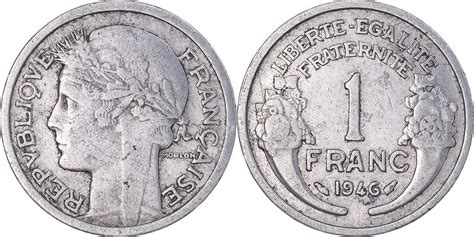 Frankreich Franc 1946 Paris Münze Morlon Paris S Aluminium KM