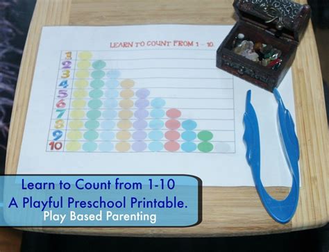 Preschool Learning To Count To 10 Numeracy Activities Play Based