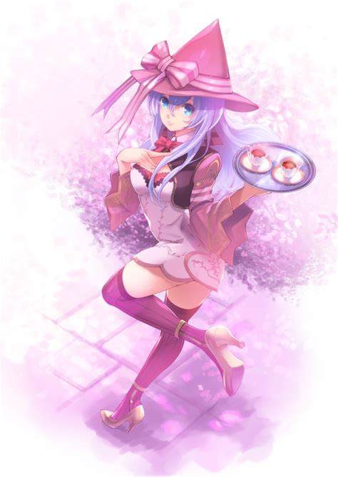 Safebooru 1girl Blue Eyes Fantasy Earth Zero Hat Highres Long Hair