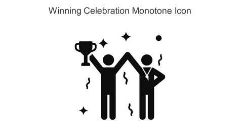 Winning Celebration Monotone Icon In Powerpoint Pptx Png And Editable ...