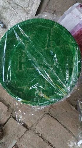 Natural Kela Patta Printed Buffet Paper Plate Size Inch At Rs