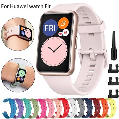 Huawei I In Silikon Bant Izle FIT 1 Kay Smartwatch Aksesuarlar Yedek