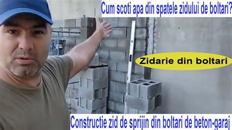 Cum Se Face Zidaria De Boltari Din Beton Constructie Zid De Sprijin