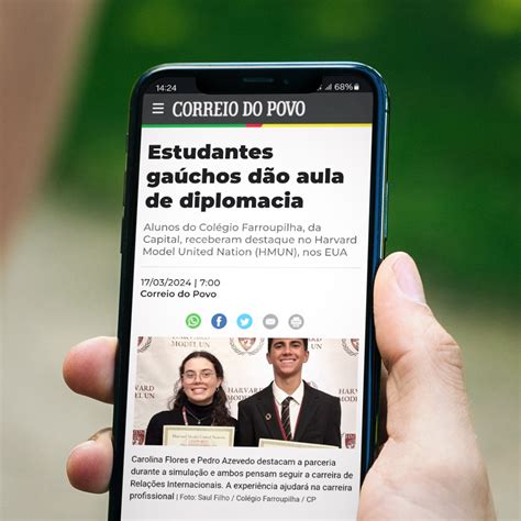 Farroupilha Destaque No Jornal Correio Do Povo Col Gio Farroupilha