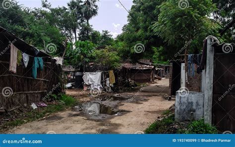 Indian Poor Village from Vadodara Gujarat India Stock Image - Image of plant, yard: 193740099