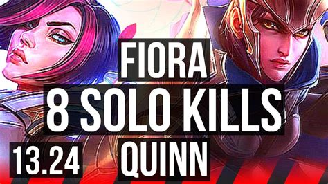 Fiora Vs Quinn Top 4 2m Mastery 8 Solo Kills Kr Diamond 13 24