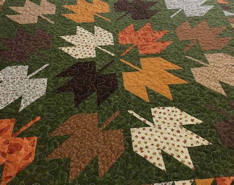 Autumn Leaves Sampler Quilt Full Queen - Etsy