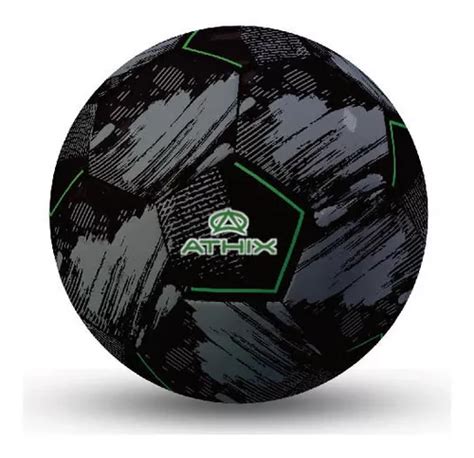 Pelota Futbol Athix Nº5 Seattle negro gris verde Cuotas al mismo