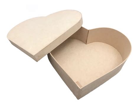 Caja De Madera Mdf En Forma De Corazón Meses Sin Intereses