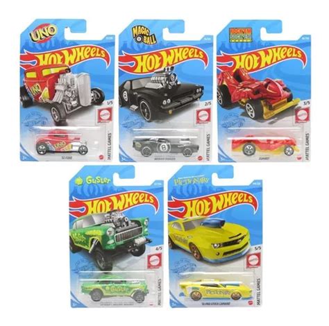 Série Mattel Games Main Line 2021 5 Miniaturas Hot Wheels Frete grátis